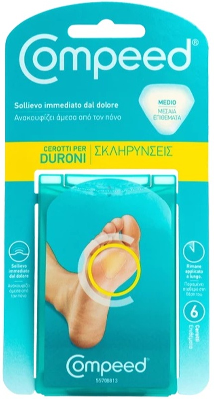 COMPEED CEROTTI PER DURONI MEDIO 6 PEZZI - farmacia187.it