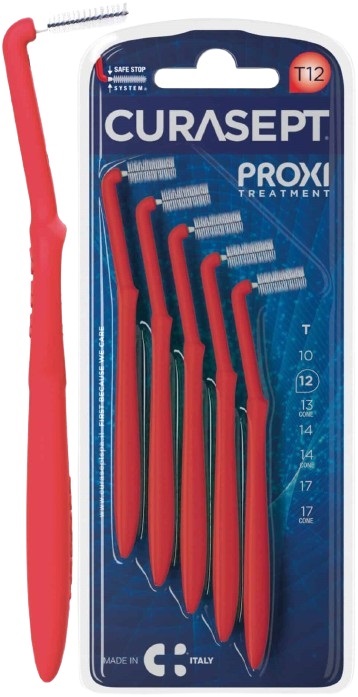 CURASEPT PROXI ANGLE T12 ROSSO/RED 5 PEZZI - farmacia187.it
