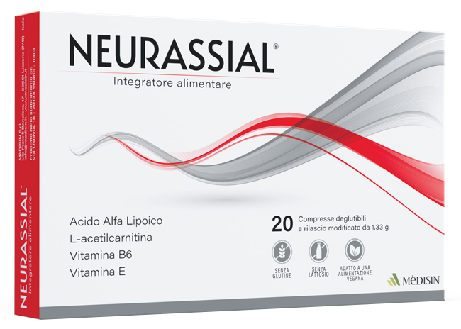 NEURASSIAL 20 COMPRESSE 1,33 G SENZA GLUTINE SENZA LATTOSIO - farmacia187.it