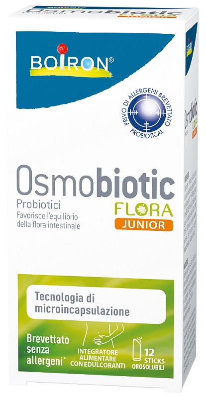 OSMOBIOTIC FLORA JUNIOR 12 STICKS OROSOLUBILI - farmacia187.it