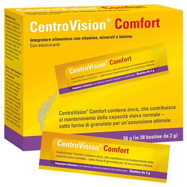 CENTROVISION COMFORT 28 BUSTINE GUSTO ARANCIA - farmacia187.it