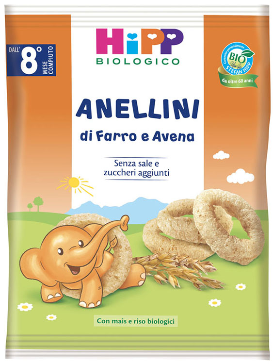 HIPP BIO ANELLINI FARRO AVENA 30 G - farmacia187.it