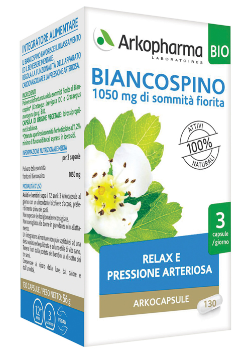 ARKO CAPSULE BIANCOSPINO BIO 45 CAPSULE - farmacia187.it