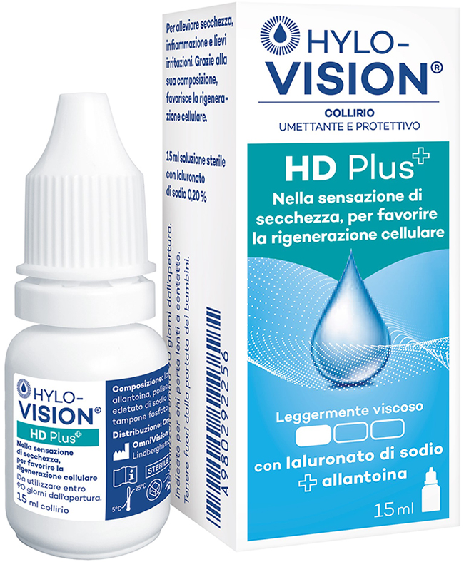 HYLOVISION HD PLUS COLLIRIO UMETTANTE E PROTETTIVO 15 ML - farmacia187.it
