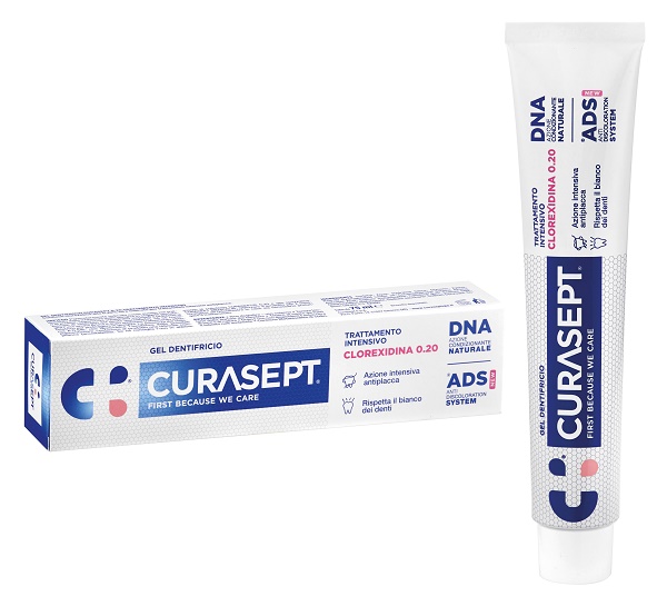 CURASEPT DENTIFRICIO 0,20 75 ML ADS+DNA - farmacia187.it