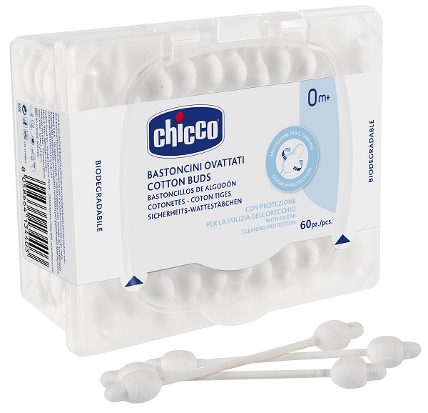 CHICCO BASTONCINI COTONATI 60 PEZZI - farmacia187.it