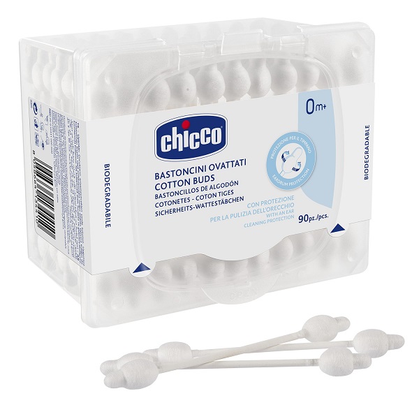 CHICCO BASTONCINI COTONATI 90 PEZZI - farmacia187.it