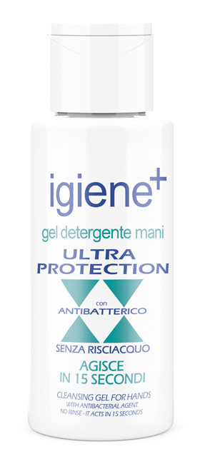 IGIENE+ GEL DETERGENTE MANI ULTRA PROTECTION CON ANTIBATTERICO 50 ML - farmacia187.it