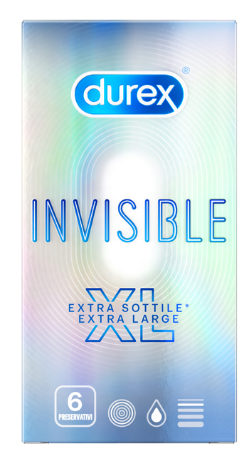 PROFILATTICO DUREX INVISIBLE XL 6 PEZZI - farmacia187.it