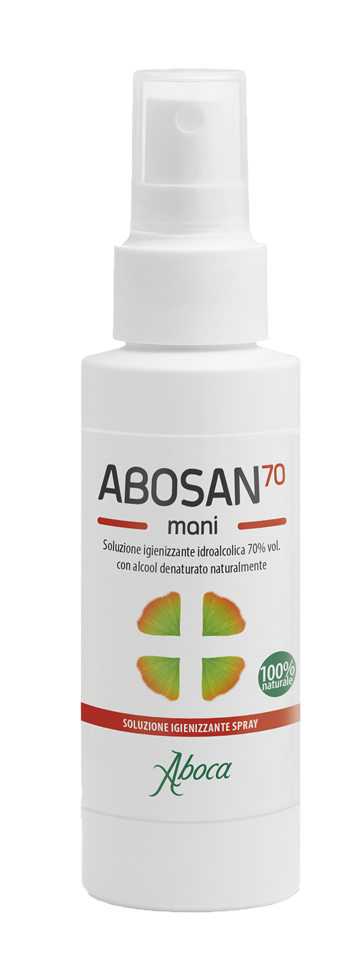 ABOSAN70 SOLUZIONE IGIENIZZANTE MANI 100 ML SPRAY - farmacia187.it