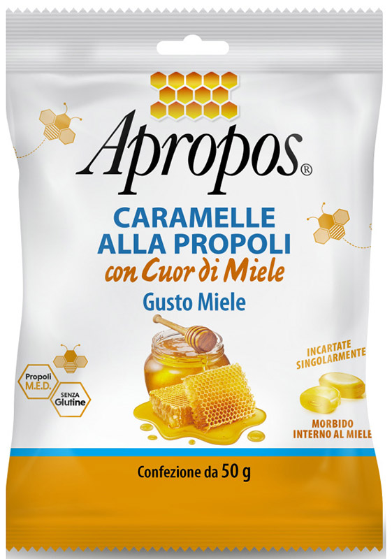 APROPOS CARAMELLE DURE MIELE CUOR DI MIELE 50 G - farmacia187.it