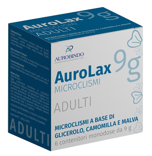 MICROCLISMI PER ADULTI AUROLAX 6 CONTENITORI 9 G - farmacia187.it