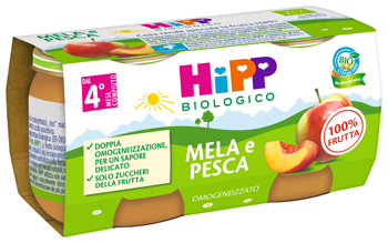 HIPP BIO OMOGENEIZZATO MELA/PESCA 2 X 80 G - farmacia187.it