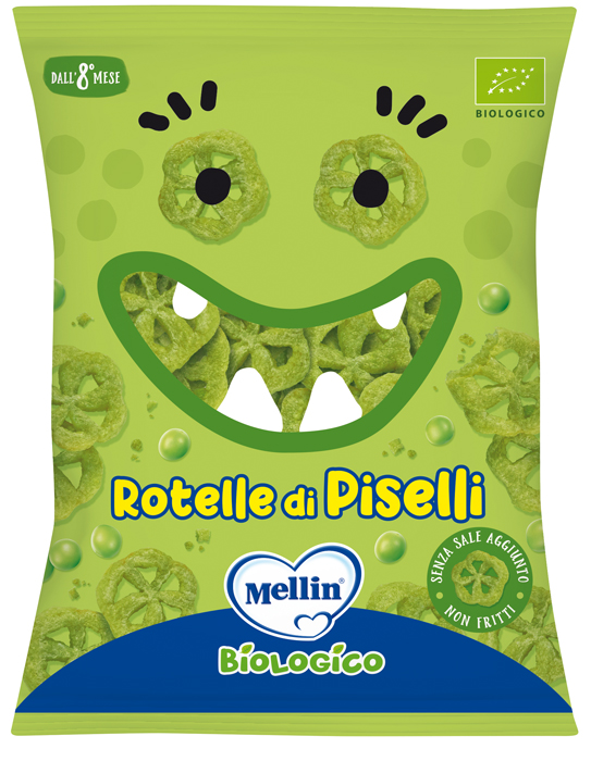 MELLIN SNACK BIO ROTELLE PISELLI 20 G - farmacia187.it