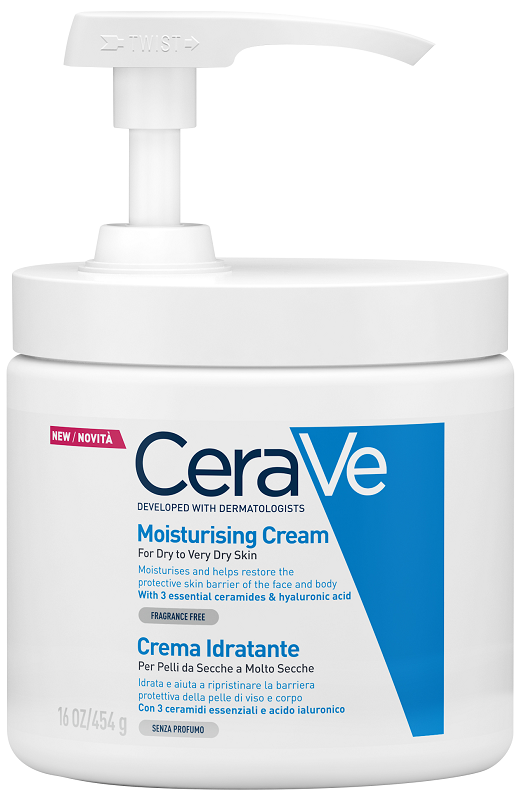 CERAVE CREMA IDRATANTE PER PELLI DA SECCHE A MOLTO SECCHE 454 G PUMP - farmacia187.it