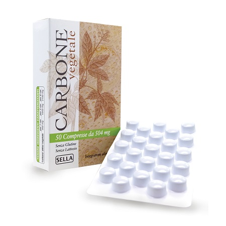 CARBONE VEGETALE 50 COMPRESSE - farmacia187.it