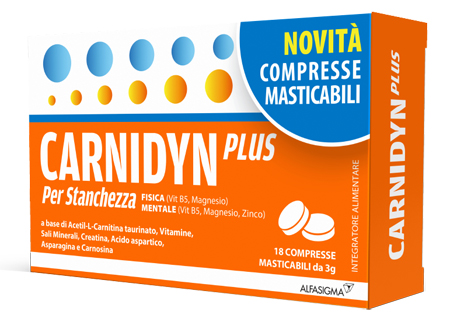 CARNIDYN PLUS 18 COMPRESSE MASTICABILI - farmacia187.it