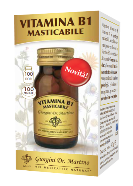 VITAMINA B1 MASTICABILE 100 PASTIGLIE - farmacia187.it