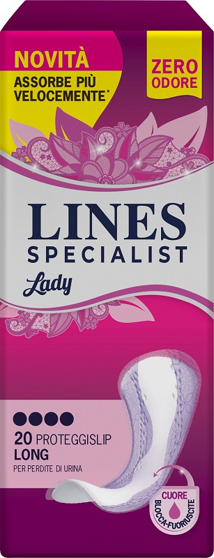 ASSORBENTI PER INCONTINENZA LINES SPECIALIST LADY LONG 20 PEZZI - farmacia187.it