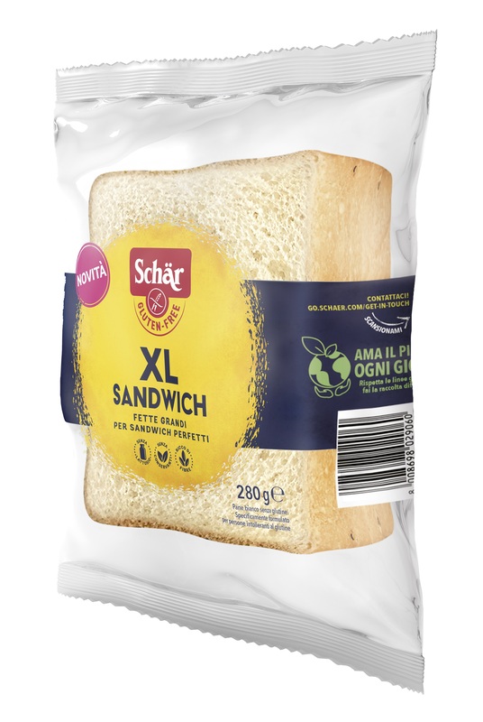 SCHAR XL SANDWICH PANE BIANCO SENZA LATTOSIO 280 G - farmacia187.it