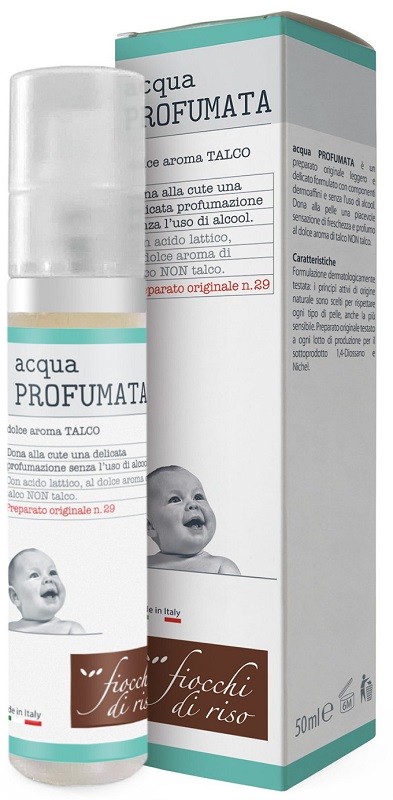 FIOCCHI DI RISO ACQUA PROFUMATA RINFRESCANTE TALCO 50 ML - farmacia187.it