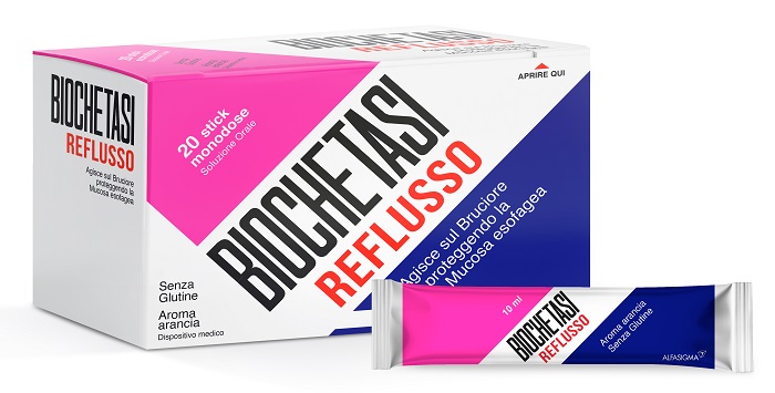 BIOCHETASI REFLUSSO 20 STICK AROMA ARANCIA - farmacia187.it