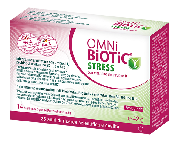 OMNI BIOTIC STRESS VITAMINE GRUPPO B 14 BUSTINE DA 3 G - farmacia187.it