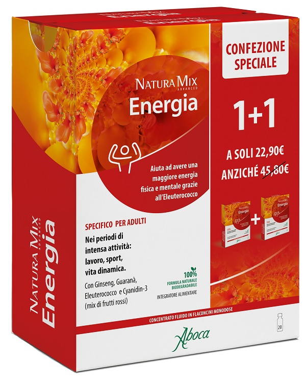 NATURA MIX ADVANCED ENERGIA 10 + 10 FLACONCINI CONFEZIONE SPECIALE - farmacia187.it