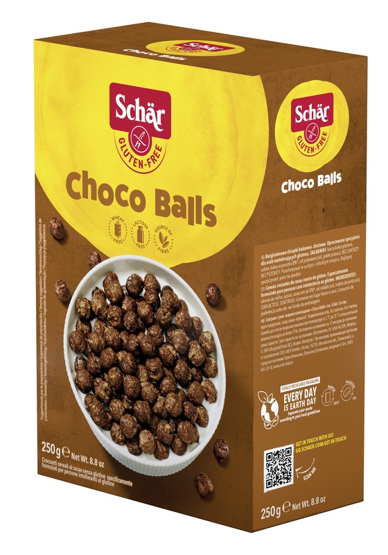 SCHAR CHOCO BALLS CEREALI SENZA LATTOSIO 250 G - farmacia187.it