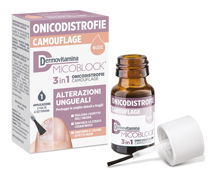 DERMOVITAMINA MICOBLOCK 3 IN 1 ONICODISTROFIE CAMOUFLAGE 8 ML NUDE - farmacia187.it