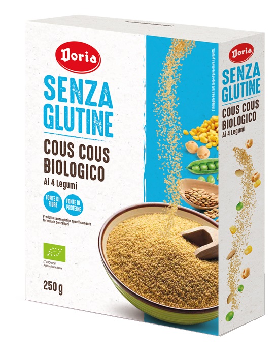 DORIA COUS COUS BIOLOGICO 4 LEGUMI 250 G - farmacia187.it