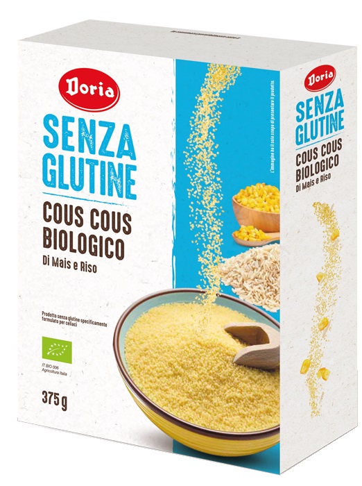 DORIA COUS COUS BIOLOGICO MAIS-RISO 375 G - farmacia187.it