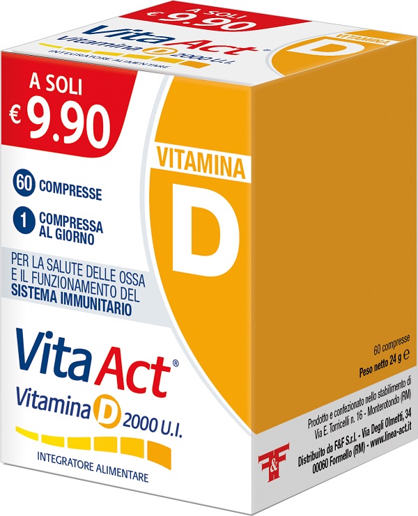 VITA ACT VITAMINA D 2000UI 60 COMPRESSE - farmacia187.it