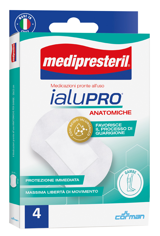 MEDIPRESTERIL IALUPRO GAMBE 10X15 CM 4 PEZZI - farmacia187.it