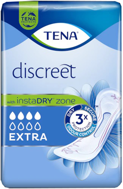 ASSORBENTE INCONTINENZA LEGGERA TENA DISCREET EXTRA 10 PEZZI - farmacia187.it