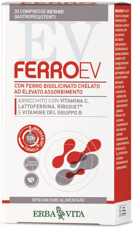 FERRO EV RETARD 30 COMPRESSE GASTRORESISTENTI - farmacia187.it