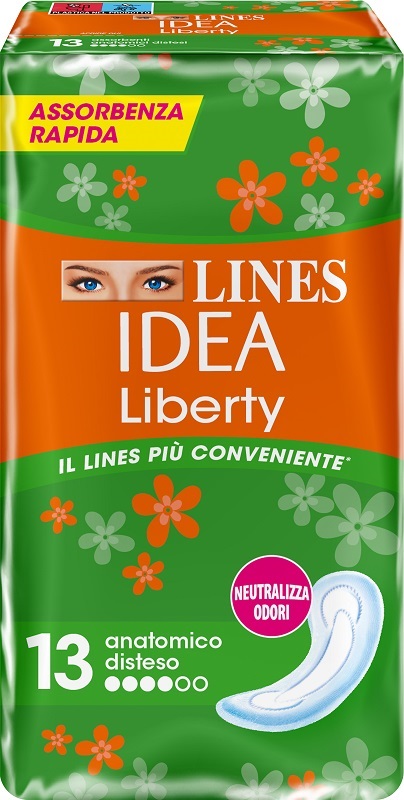 LINES IDEA LIBERTY DWCT ANATOMICI 13 PEZZI - farmacia187.it