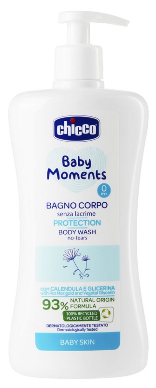 CHICCO BABY MOMENTS BAGNO CORPO SENZA LACRIME PROTECTION 500 ML - farmacia187.it