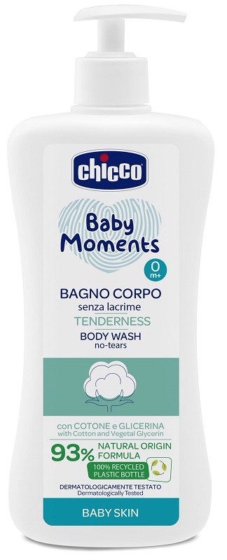 CHICCO BABY MOMENTS BAGNO TENEREZZA 500 ML - farmacia187.it