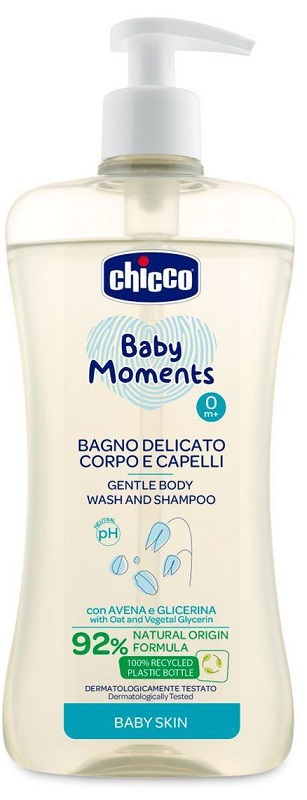 CHICCO BABY MOMENTS BAGNO CORPO CAP 500 ML - farmacia187.it