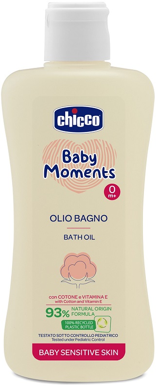 CHICCO BABY MOMENTS OLIO BAGNO SENS 200 ML - farmacia187.it