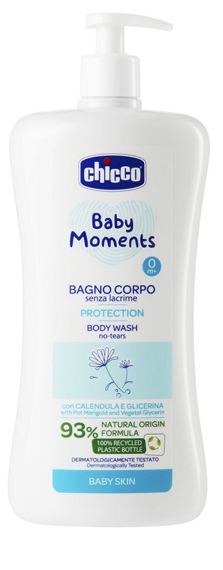 CHICCO BABY MOMENTS BAGNO CORPO SENZA LACRIME PROTECTION 750 ML - farmacia187.it