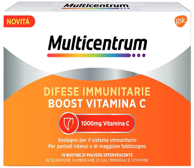 MULTICENTRUM DIFESE IMMUNITARIE BOOST VITAMINA C 28 BUSTINE - farmacia187.it
