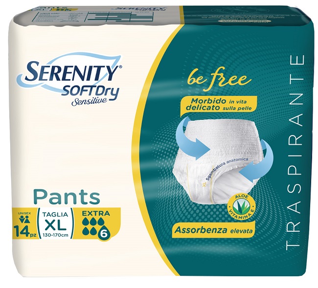 SERENITY PANTS SD SENSITIVE EXTRA XL 14 PEZZI - farmacia187.it