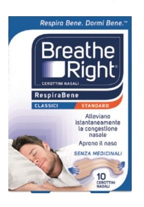 CEROTTI NASALI BREATHE RIGHT CLASSICI 10 PEZZI - farmacia187.it