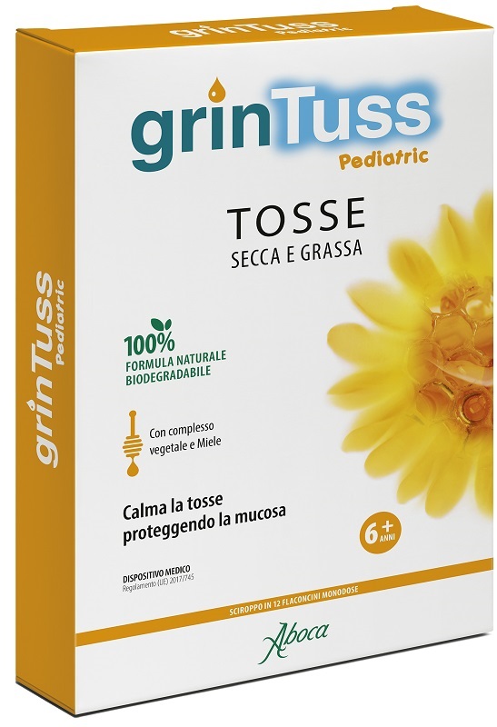 GRINTUSS PEDIATRIC SCIROPPO 12 FLACONCINI - farmacia187.it