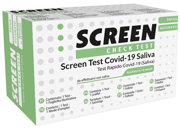 SCREEN TEST ANTIGENICO RAPIDO AUTODIAGNOSTICO COVID-19 SARS-COV-2 CAMPIONI SALIVARI SELFTEST COVID SALIVA SCREEN - farmacia187.it