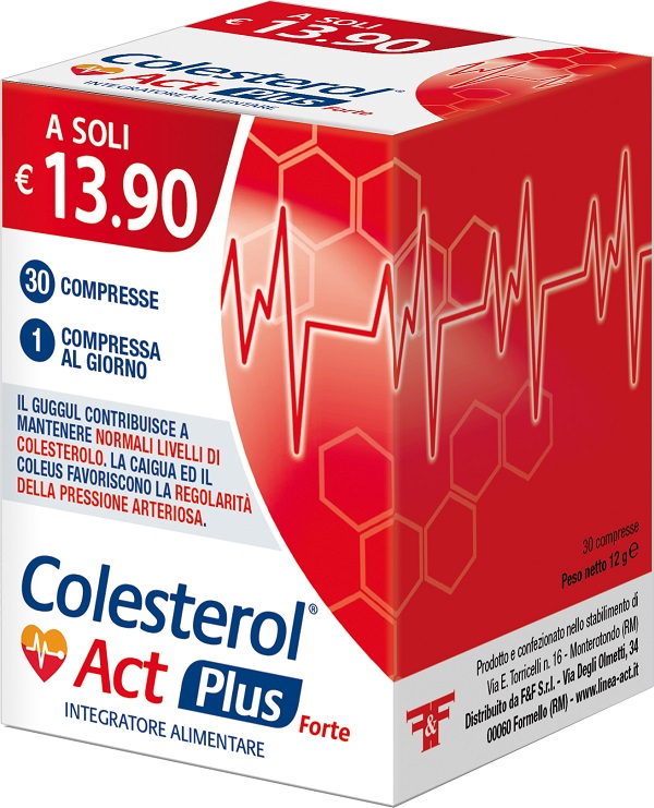 COLESTEROL ACT PLUS FORTE 30 COMPRESSE - farmacia187.it
