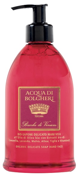 ACQUA DI BOLGHERI SAPONE DELICATO BIO BACCHE DI VINUM 500 ML - farmacia187.it
