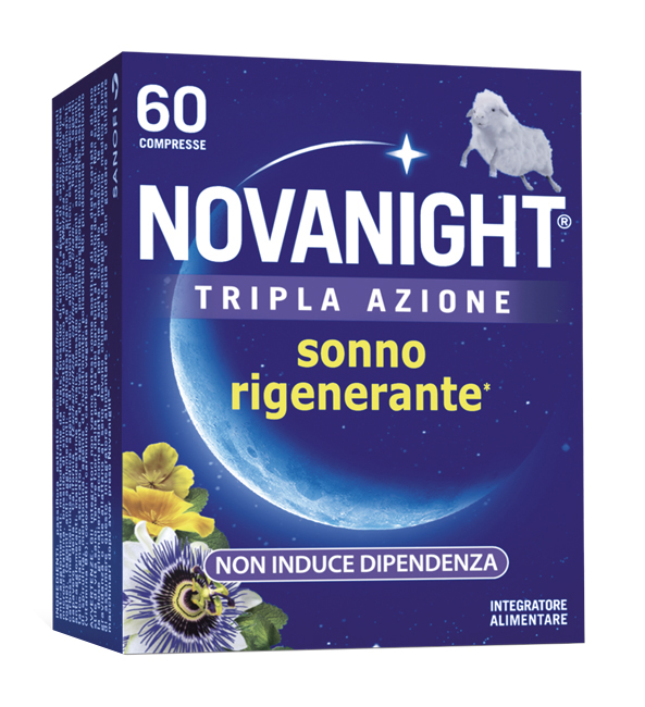 NOVANIGHT TRIPLA AZIONE SONNO RIGENERANTE 60 COMPRESSE - farmacia187.it